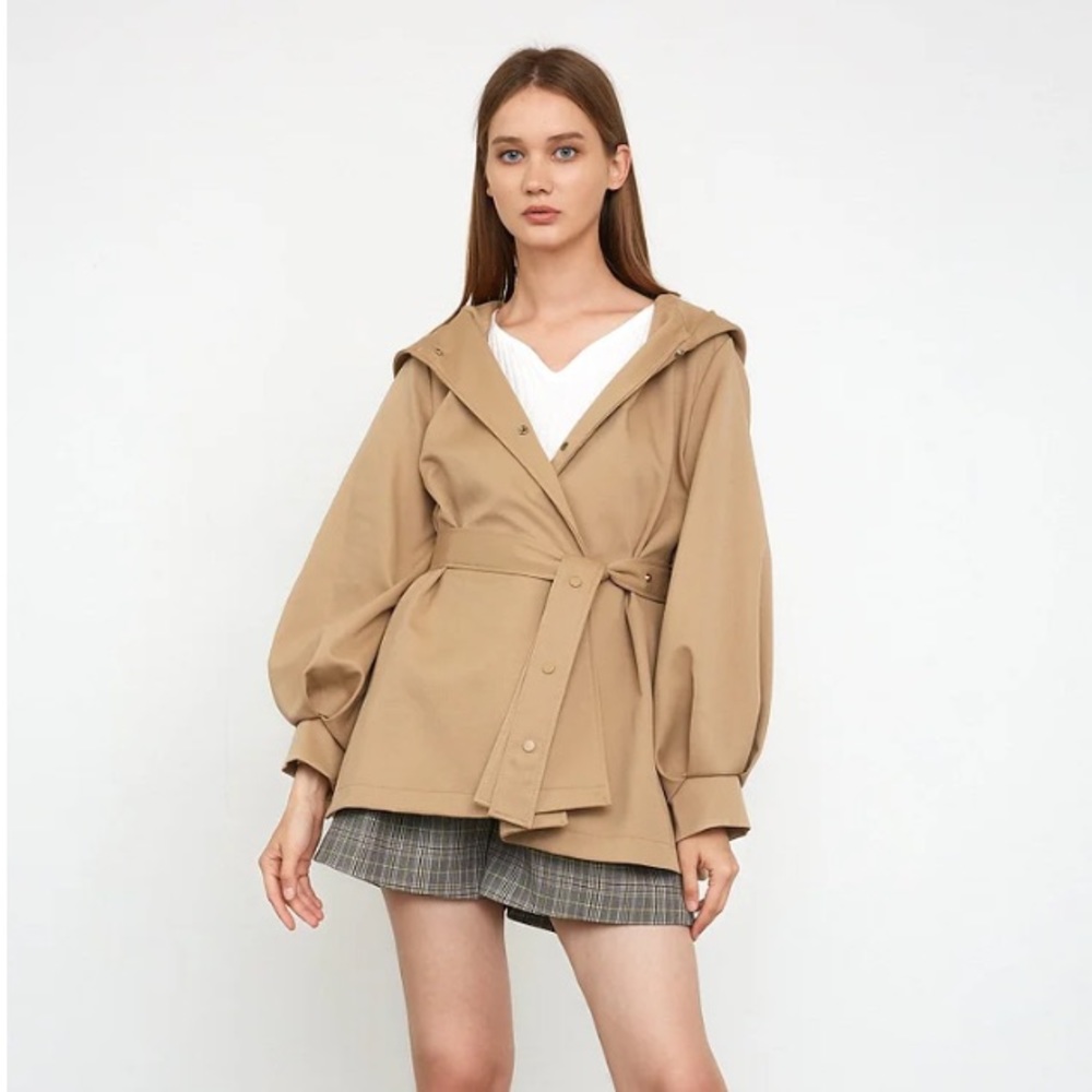 Wheat Belt Trench Coat Jacket